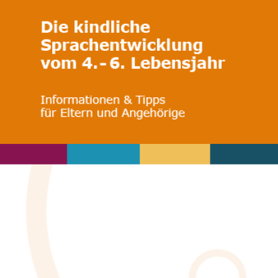 Folder - Die kindliche Sprachentwicklung vom 4.-6. Lebensjahr